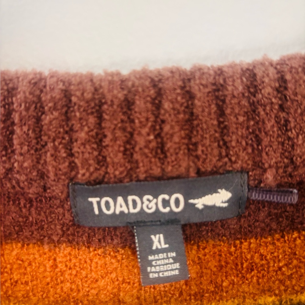 Toad&Co Brown & Orange Women’s Sweater - Picture 2 of 5
